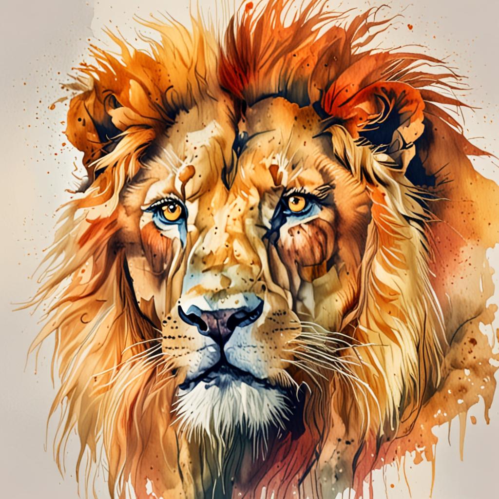 a majestic lion